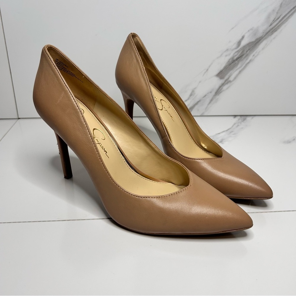 Jessica Simpson Tan Heels Size 9.5